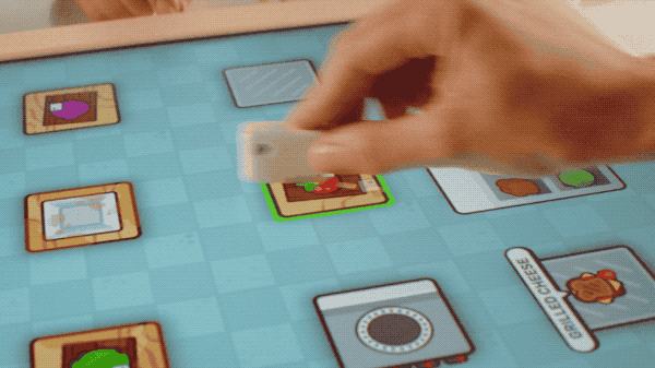 Knife slicing action in Chop Chop