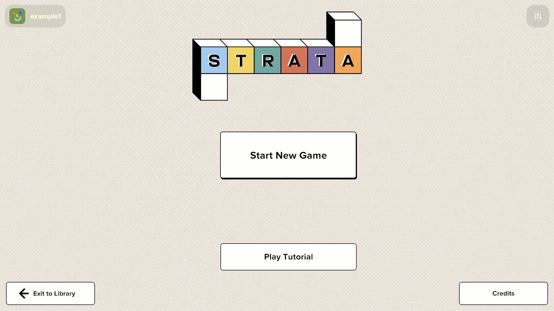 Profile switcher button in the top-left corner